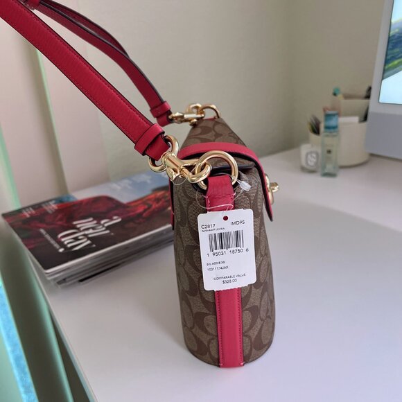 Coach Addie Crossbody In Signature Canvas c2817 - Picture 4 of 6